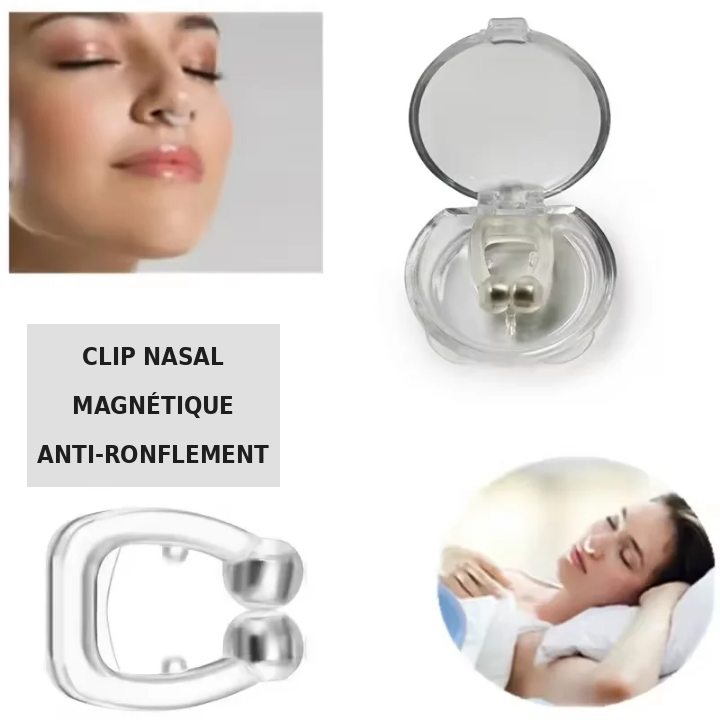 Clip nasal anti-ronflement magnétique