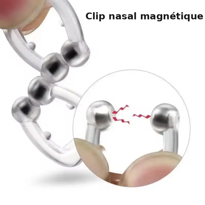 Clip nasal anti-ronflement magnétique