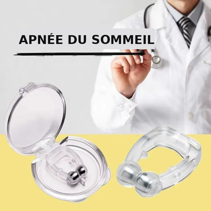 Clip nasal anti-ronflement magnétique