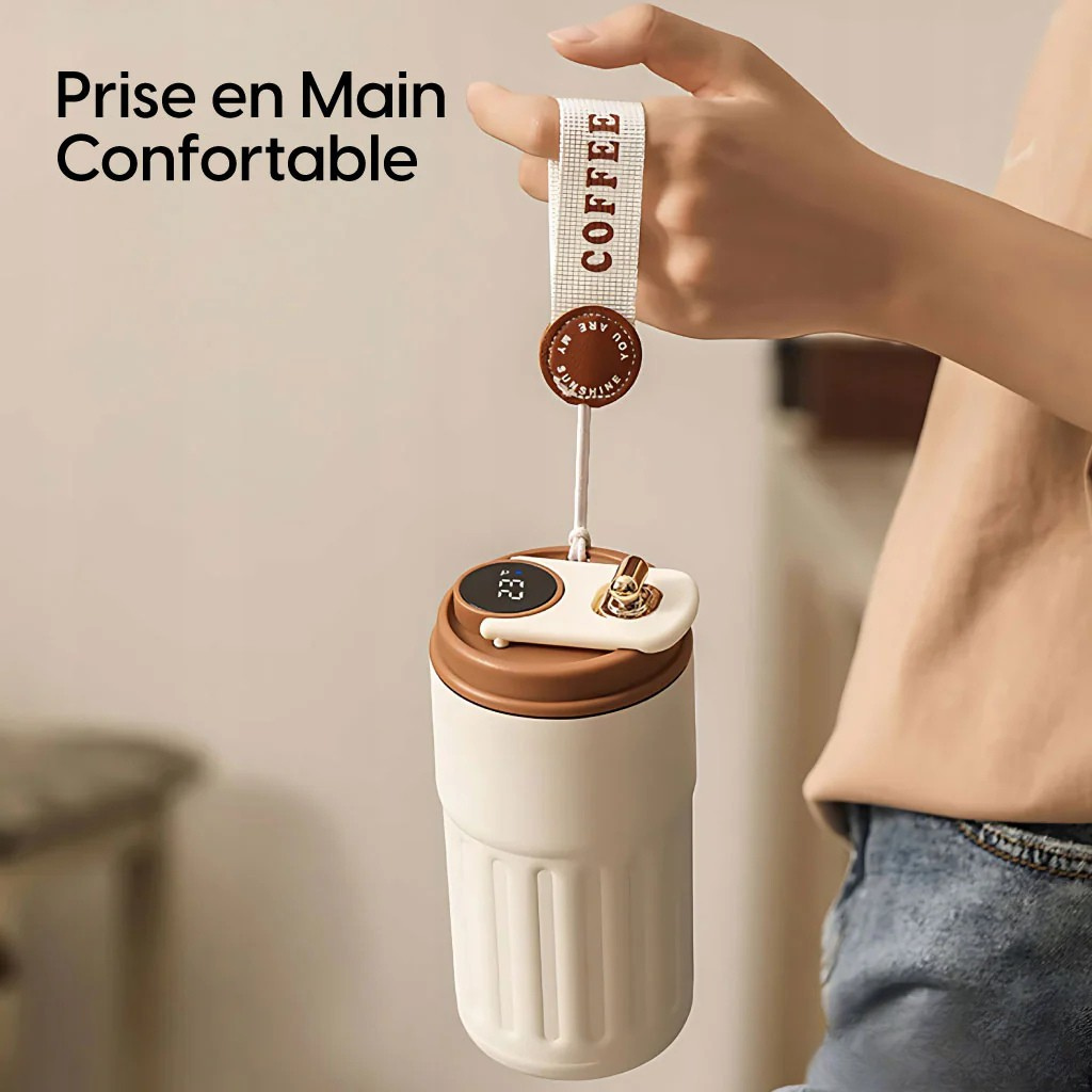 Tasse Isotherme avec Affichage LED de Température