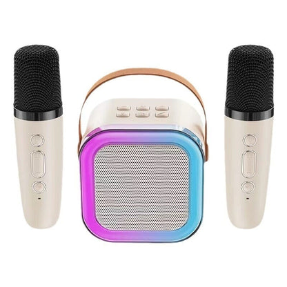Mini machine à karaoké avec microphones sans fil