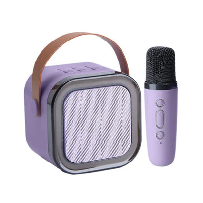 Mini machine à karaoké avec microphones sans fil