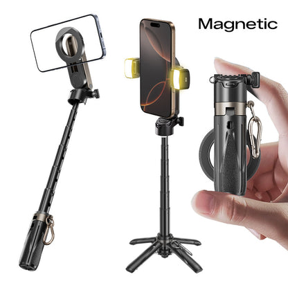Perche à selfie magnétique trépied 3-en-1