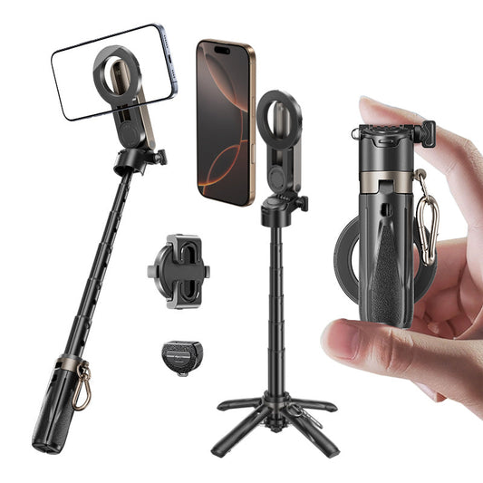 Perche à selfie magnétique trépied 3-en-1