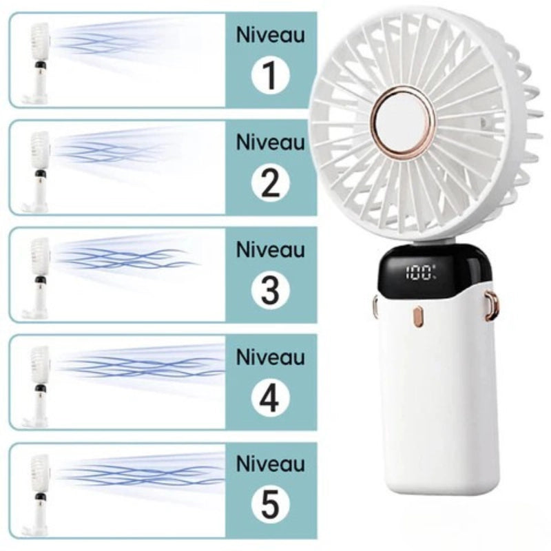 Mini ventilateur LED pliable